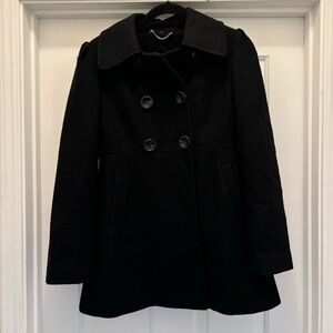GUESS | Black Pea Coat Size Small